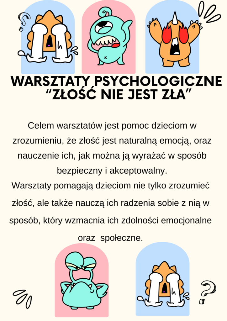 Plakat promujący warsztaty psychologiczne.
#DostepnoscCyfrowa