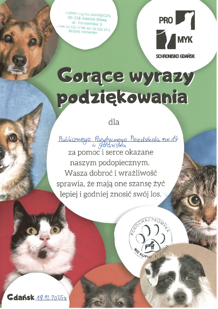 Dyplom z podziękowaniem za udział w zbiórce charytatywnej.
#DostepnoscCyfrowa